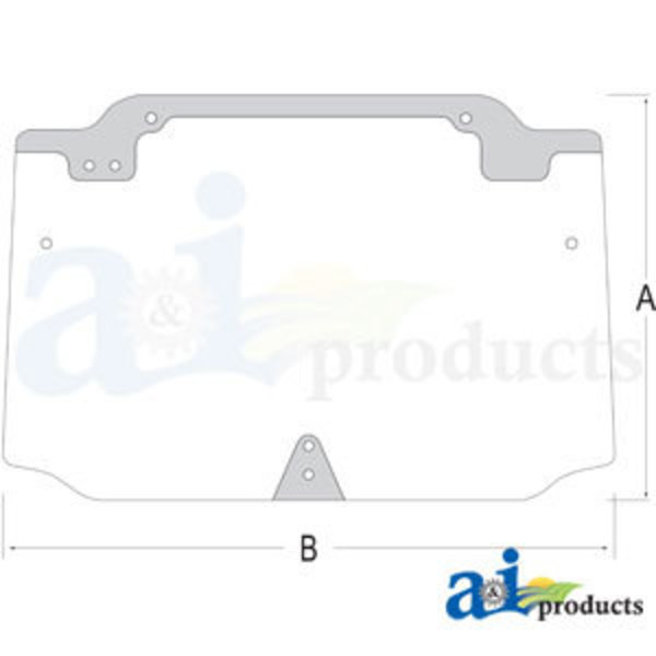 A & I Products Glass; Rear Window 52" x32" x4" A-44911502